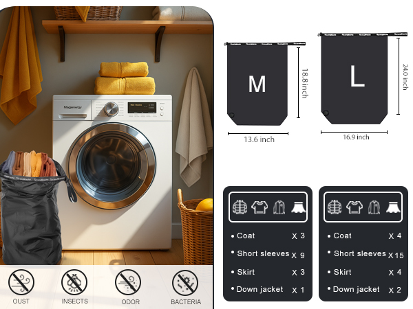 dirty laundry travel bag