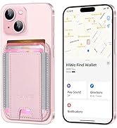 HiWe for MagSafe Wallet with Find My, Strongest Magnetic Wallet for iPhone 16/15/14/13/12 Series,...