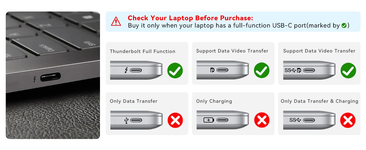 laptop stand docking station with a full-function USB-C port