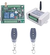 12V 24V 36V 2CH Universal Garage Door Remote Switch 433Mhz Wide Range Motor Forward and Reverse, ...