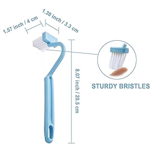 Grout Tile Brush, Under Rim Toilet Brush, Crevice Cleaning Brush, Gap Cleaner Tool