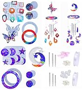 Accfore Wind Chimes Resin Molds,2 Pack Wind Chimes Silicone Molds Kit, Epoxy Windchimes Casting M...
