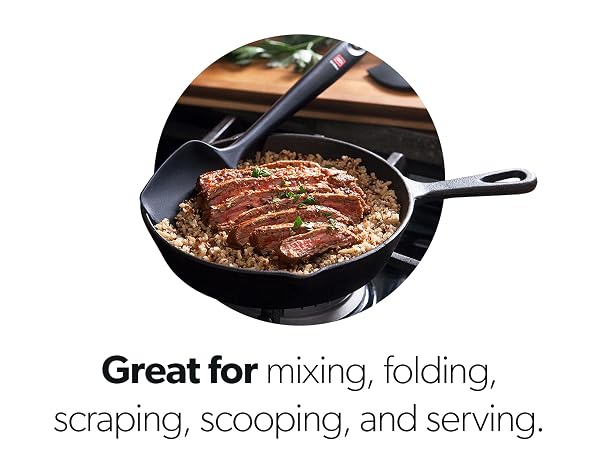 mixing folding scraping scooping and serving