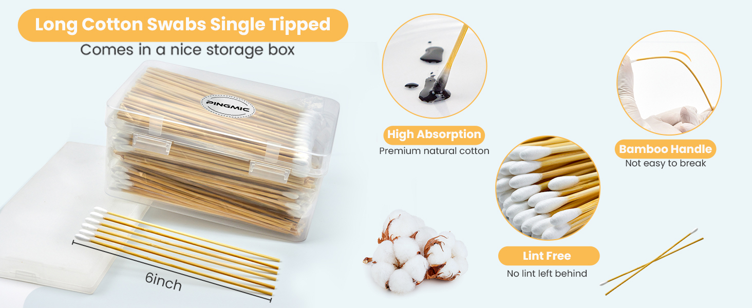 long cotton swabs