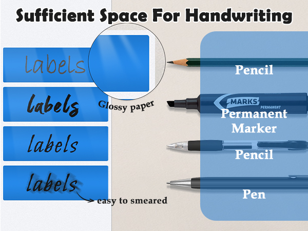 Suitable for writing with permanent marker, pencil and regular pen