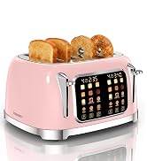 4 slice toasters pink
