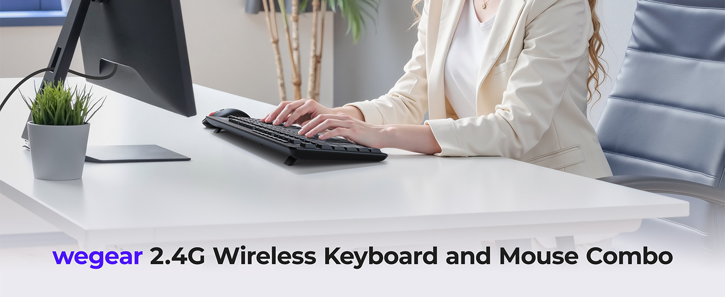 Wireless keyboard and mouse combo