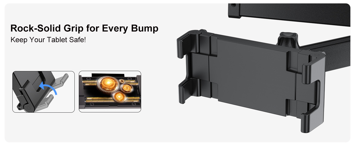 PLDHPRO Tablet Holder for Car Headrest Mount iPad Backseat Foldable Back Seat Stand