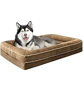 TaiBest Waterproof Memory Foam Dog Beds for Extra Large Dogs Non-Slip Orthopedic Dog Beds Washabl...