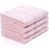 Mother-Earth 4 Pcs Modal Cotton Fingertip Towels - Extra Absorbent and Soft Terry Bathroom Towels...
