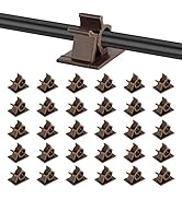 Viaky Adjustable Cable Clips, 30 Pcs Brown Adhesive Holder Ideal Cord Winder Management for Organ...
