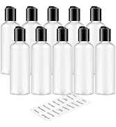 TUZAZO 10 Pack 3.4 oz Clear Travel Bottles for Toiletries TSA Approved Leakproof Travel Size Cont...