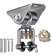SELEWARE Anti-Squeaking Swing Hanger Stainless Steel Swing Hook Bearing Inside Free Swivel Ceilin...