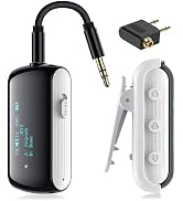 YOCOWOCO Bluetooth 5.2 Transmitter Receiver for 2 AirPods/Headphones | Flight Bluetooth Adapter f...