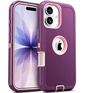 Jelanry for iPhone 17 5G 6.3-inch Case Rugged & Heavy Duty Dual Layer Drop Protection, Dustproof ...
