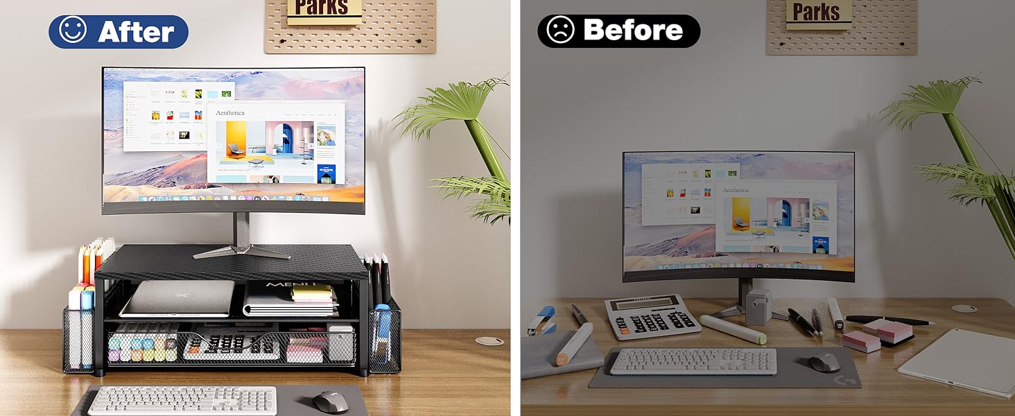 monitor stand for desk organizers and accessories computer stand riser office organization desktop