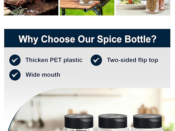 spice shakers with holes and lids