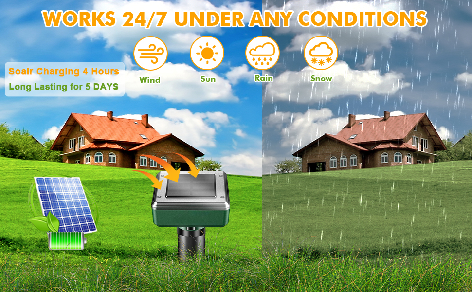 mole repellent solar powered