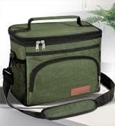 ExtraCharm Insulated Lunch Bag for Women/Men - Reusable Lunch Box for Office Picnic Hiking Beach ...