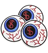 U-Sky Iron on Patches, 3pcs What in My Eyes only Money Iron-on Patch for Clothing Jackets, Size: ...