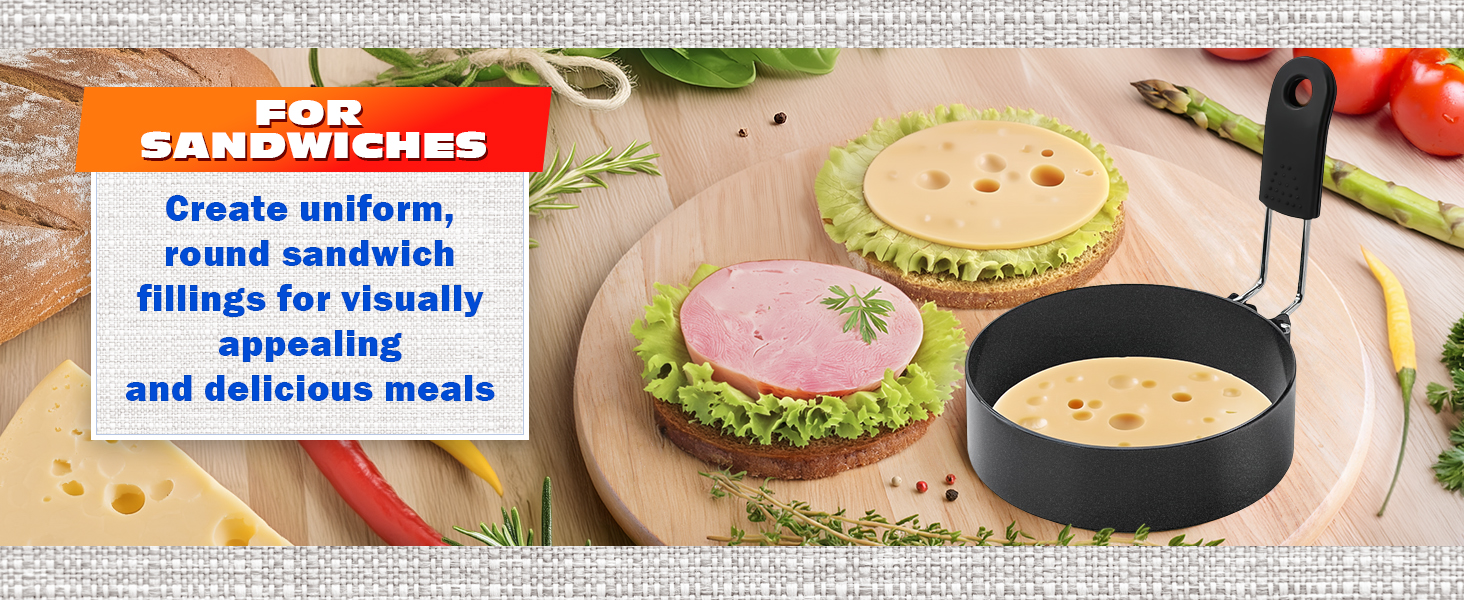 stainless steel egg rings for frying eggs pancake molds for cooking circular egg mold crumpet rings