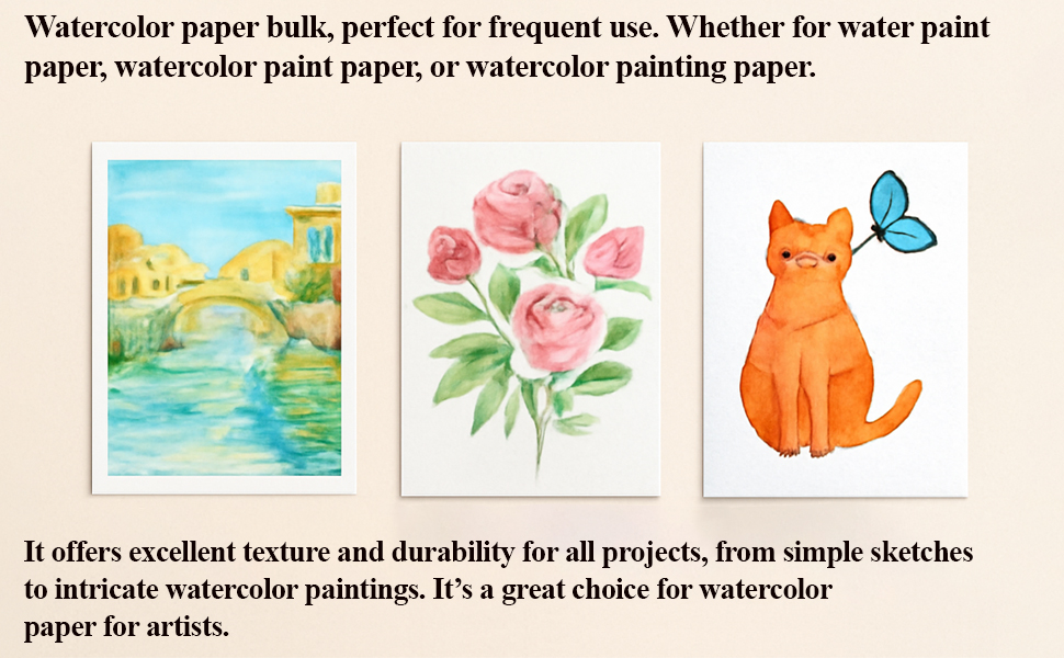 Water Color Paint Paper for Kids