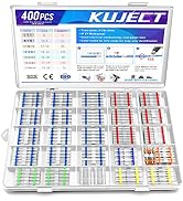 Kuject 400PCS Solder Seal Wire Connectors, 26-8 AWG Self-Solder Heat Shrink Butt Connector Solder...