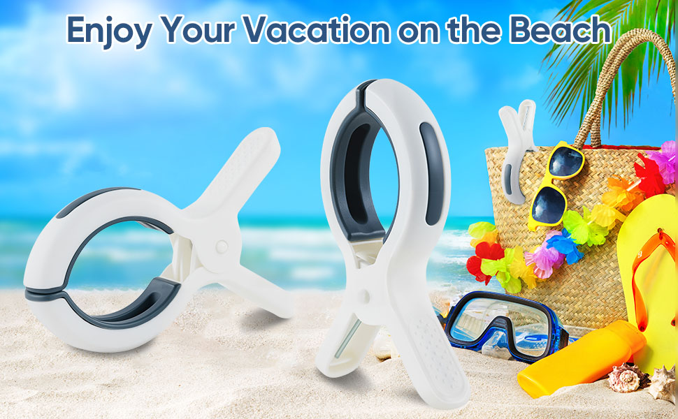 beach towel clips