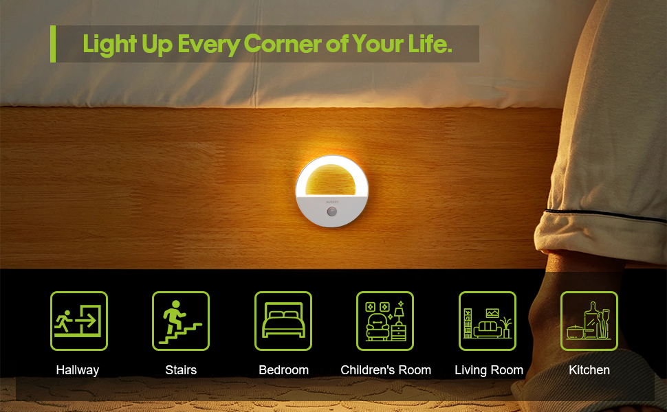 battery night light hallway light stair lights room light sensor lights indoor motion detection