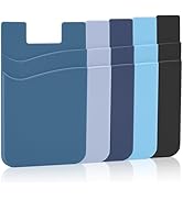 Senose Cell Phone Wallet, Phone Card Holder Back of Phone, Silicone Sticky Credit Card Holder for...