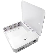Battery Operated Phone Charger Emergency|USB Battery Powered Power Bank Portable 4 AA Batteries P...