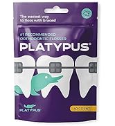 Platypus Orthodontic Flossers for Braces | Ortho Picks for Adults & Kids | Fits Under Arch Wire |...