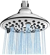 AYI Luxury Fixed ShowerHead with Brass Pivotball High Pressure 6 modes Powerful Spray Shower Head...