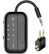 Beeitzie 2024 Upgraded Pro Bluetooth Transmitter Receiver,2-in-1 Airplane Bluetooth 5.4 Adapter f...