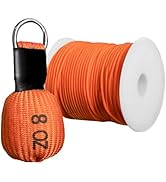 TGrasol Arborist Throw Line Kit, 196ft Polyester Rope & 8oz Throw Weight, 3mm Smooth-Glide Paraco...