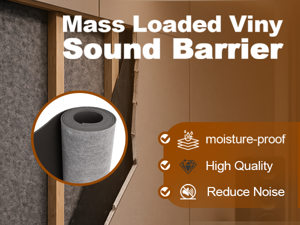 Soundproof Barrier for Walls, Floors & Ceilings