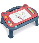 HCFJEH Magnetic Drawing Board for Toddlers 3, Color Erasable Doodle Writing Pad, Learning Paintin...