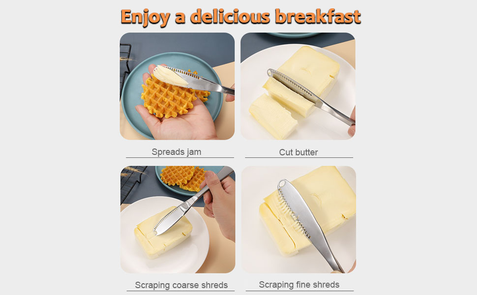 2 Pack Stainless Steel Butter Knives