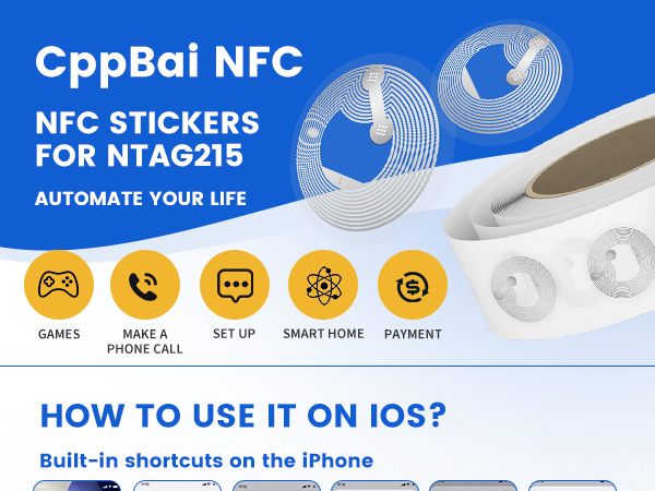 NFC Tags Sticker with Tag215 Chip
