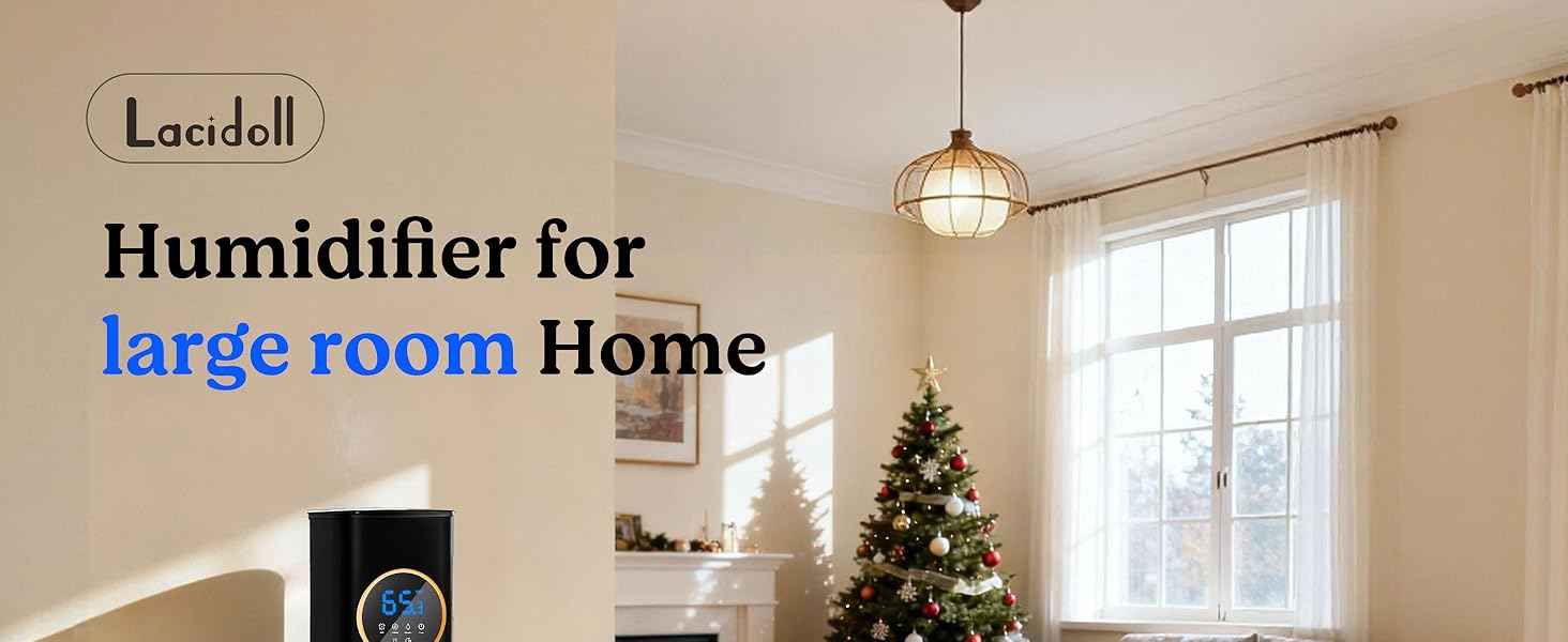 Humidifiers Large Room, Humidifiers for bedroom with night light