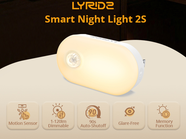 plug in night light with brightness memory function