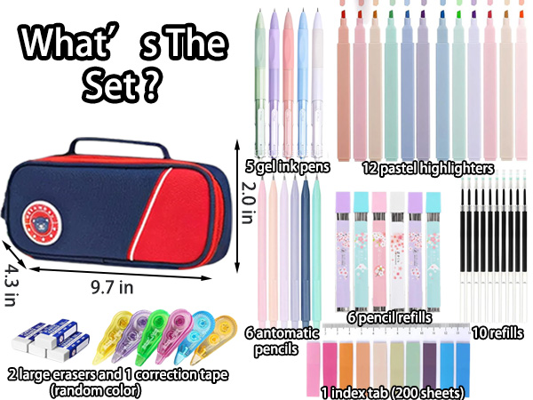 aesthetic school pencil case