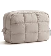 Narwey Puffer Travel Makeup Bag for Women Girl, Quilted Puffy Cosmetic Bag Make Up Bag Organizer,...