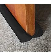 MAXTID Under Door Draft Blocker Black Door Draft Stopper 32-38" Reduce Noise Breeze Cold Air Bloc...