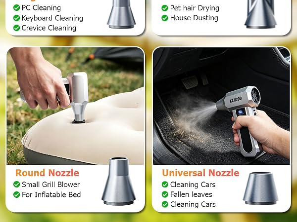 Compressed Air Duster For Computer, Keyboard, House, Outdoor, Car Cleaning