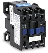 Baomain AC Contactor CJX2-0910 110V 50/60 Hz Coil 3 Phase 1NO 660V 25 Amp