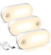 Lyridz Rechargeable Night Light with Motion Sensor, 1500mAh Battery Operated Nightlights, Stick-o...