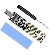 ELUTENG NVME to USB Adapter M.2 NVME Hard Drive USB3.1 Gen2 10Gbps USB to NVME PCI-E Converter Re...