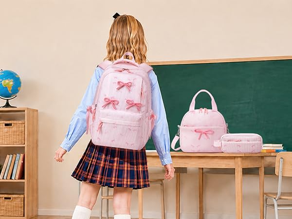bow backpack for girls