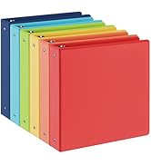 Premium 3 Ring Binder with 2 Interior Pockets, Heavy Duty Binders Holds US Letter Size 8.5'' x 11...